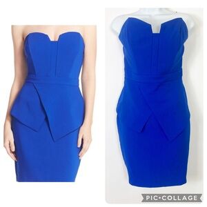 Adelyn Rae Blue Sweetheart Sheath Dress Cocktail Dress Elegant Stunning Fancy S